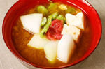 豆腐の梅ぇ〜味噌汁の作り方レシピ